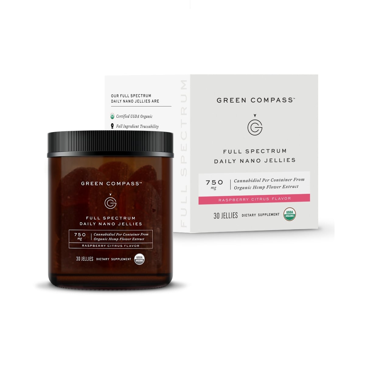 Full Spectrum Nano Jellies - Raspberry Citrus B&R – Green Compass