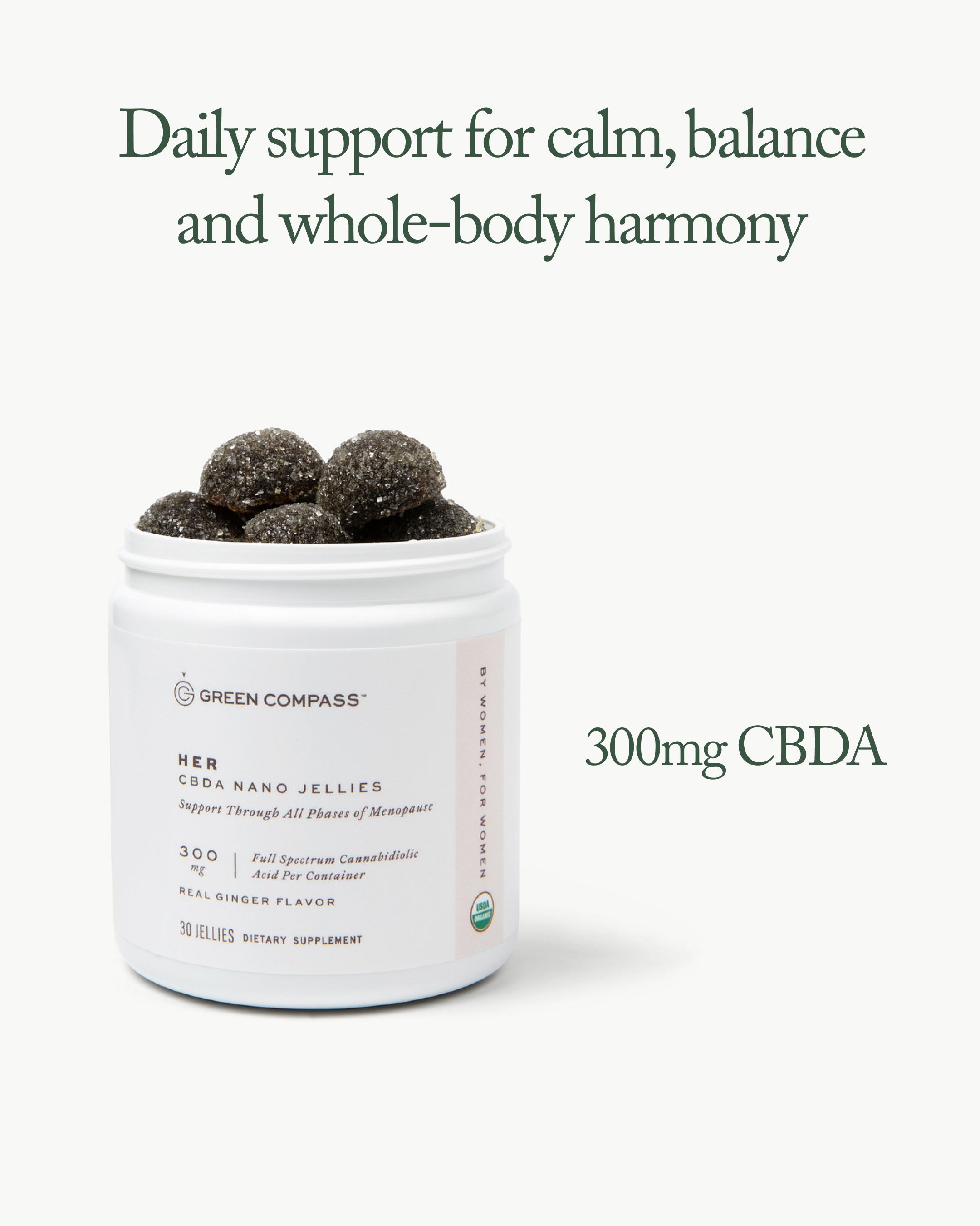Organic Her CBDA Nano Jellies – Green Compass