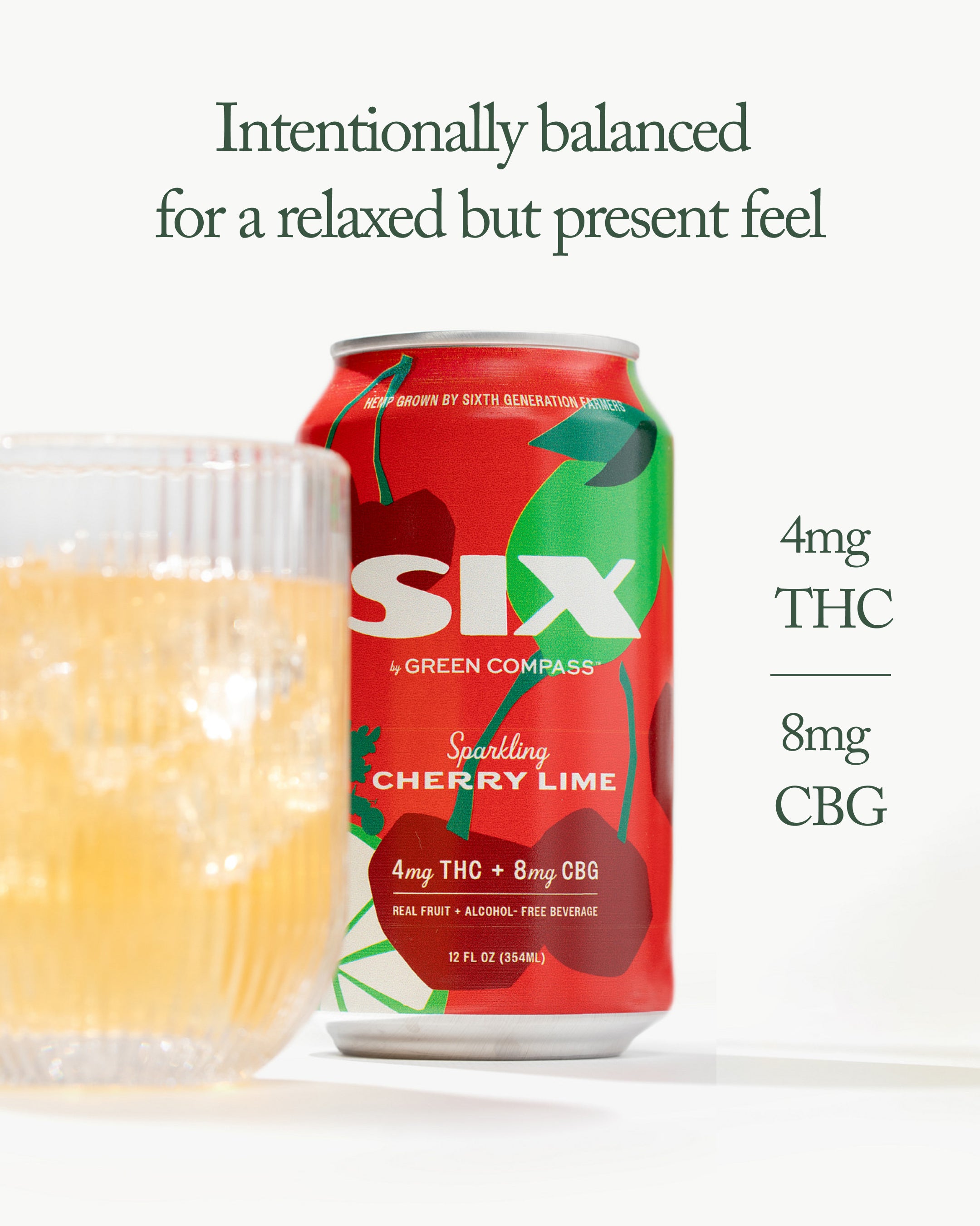 SIX Sparkling Cherry Lime – Green Compass