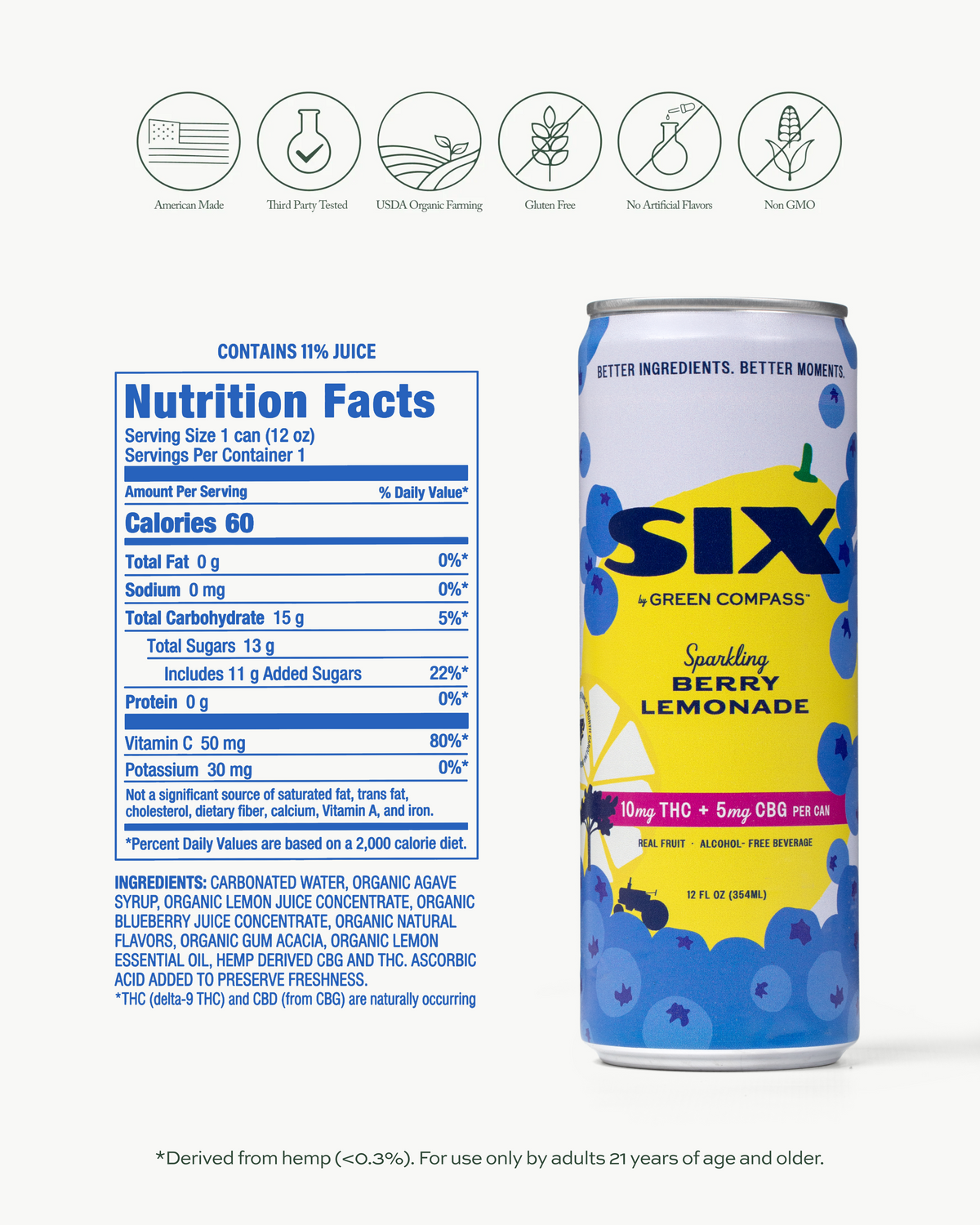 SIX Sparkling Berry Lemonade
