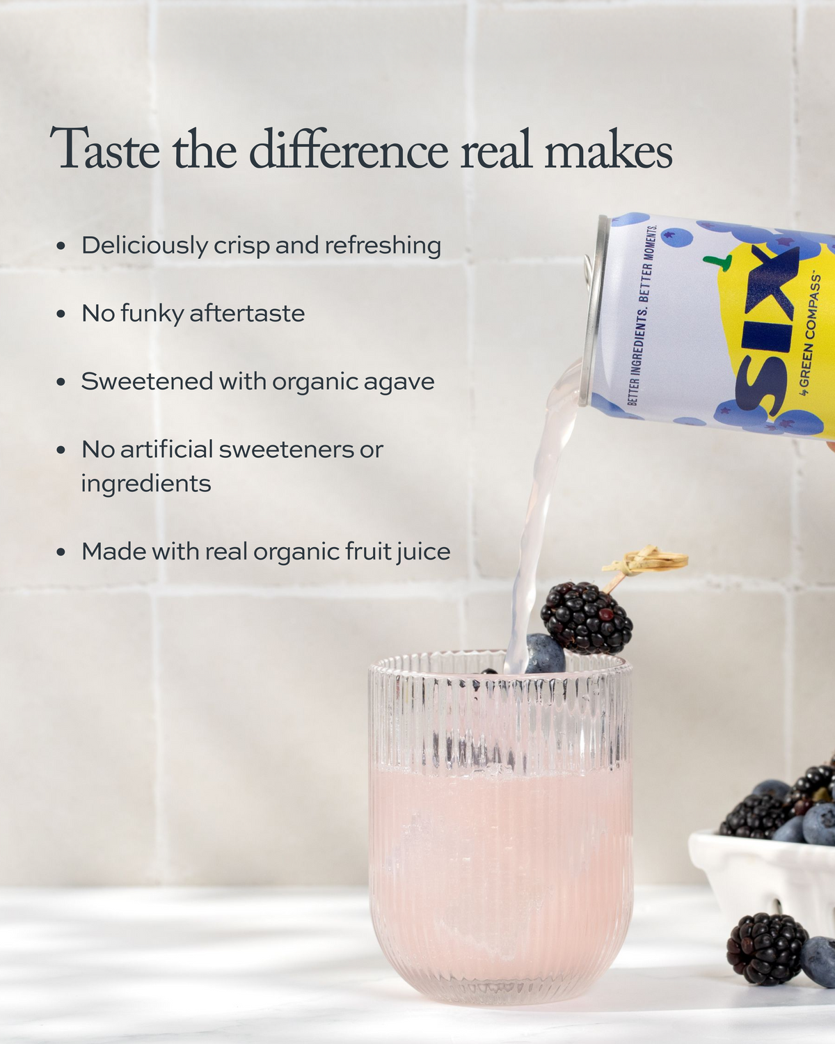 SIX Sparkling Berry Lemonade