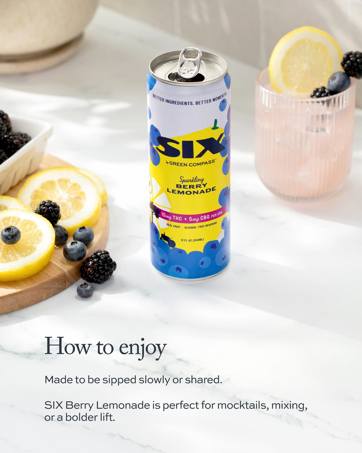 SIX Sparkling Berry Lemonade