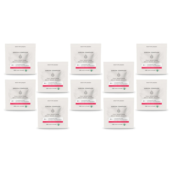 Organic Full Spectrum Jellies Raspberry Citrus (10-count) – Green