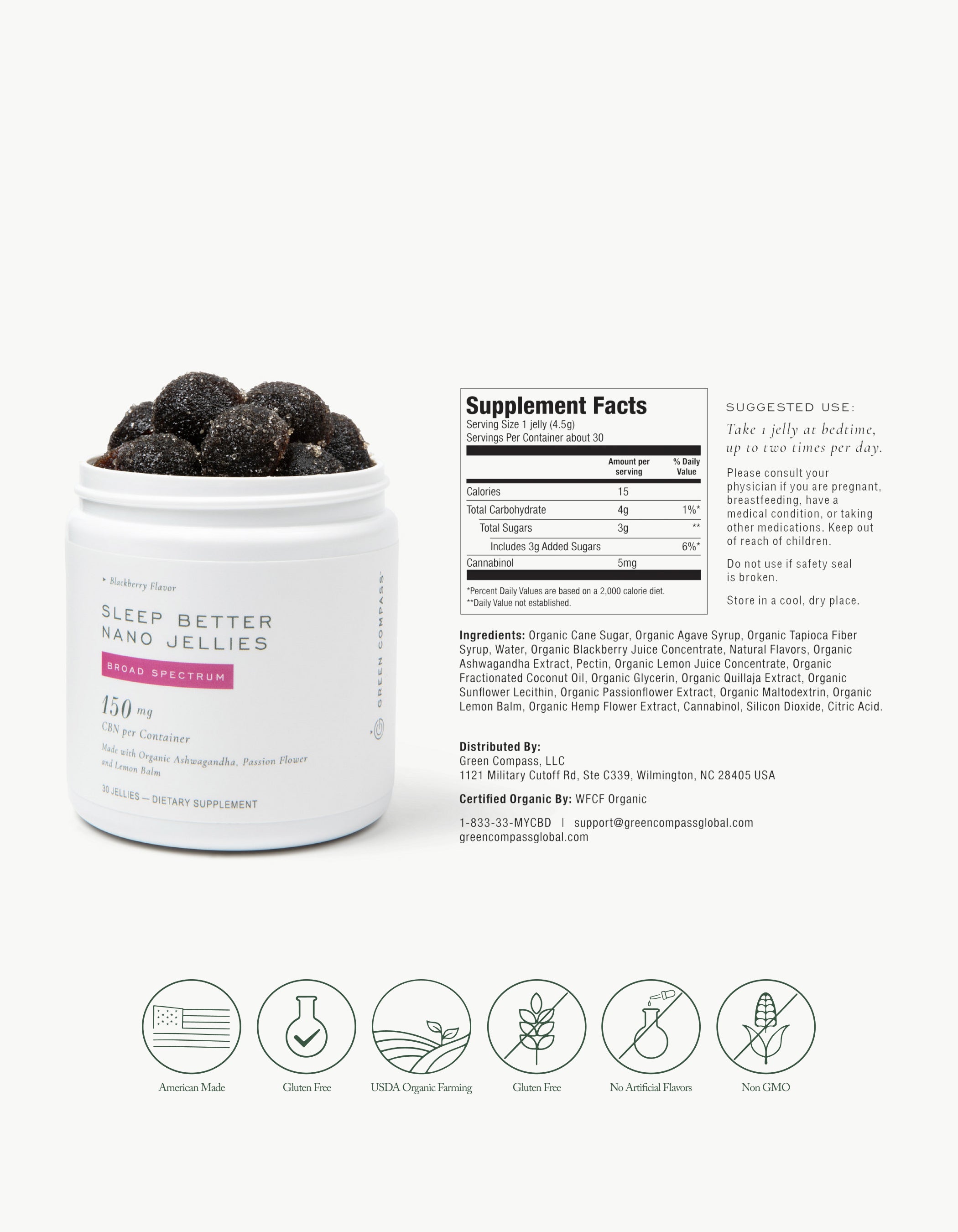Sleep Better Nano Jellies – Green Compass